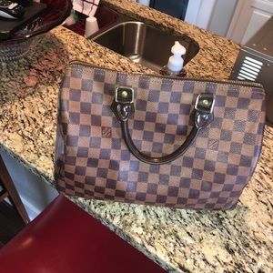 Authentic Louis Vuitton Damier Ebene Speedy 30